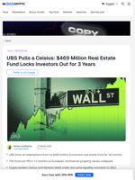 UBS Does What Crypto Got Crucified For: $469M Fund Gated