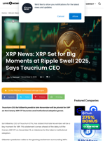 XRP News: XRP Set for Big Moments at Ripple Swell 2025, Says Teucrium CEO | Live Bitcoin News