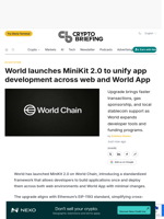 World launches MiniKit 2.0 to unify app development across web and World App