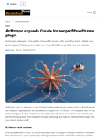 Anthropic expands Claude for nonprofits with new plugin - Blockchain.News