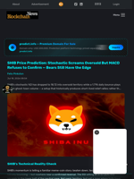 SHIB Price Prediction: Stochastic Screams Oversold But MACD Refuses to Confirm — Bears Still Have the Edge - Blockchain.News