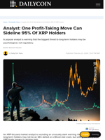 Analyst: One Profit-Taking Move Can Sideline 95% Of XRP Holders - DailyCoin