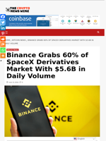 Binance Grabs 60% of SpaceX Derivatives Market With $5.6B in Daily Volume - The Crypto News Wire