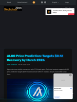 ALGO Price Prediction: Targets $0.12 Recovery by March 2026 - Blockchain.News