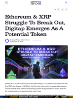 Ethereum & XRP Struggle To Break Out, Digitap Emerges As A Potential Token