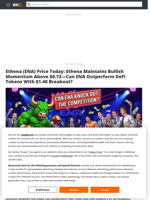 Ethena (ENA) Price Today: Ethena Maintains Bullish Momentum Above $0.72—Can ENA Outperform DeFi Tokens With $1.40 Breakout? - Brave New Coin