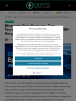 Ethereum (ETH) Price Recovery, Tron (TRX) Outlook Technical & Why BlockDAG Is the Top Crypto for 2025