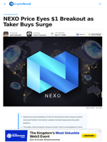 NEXO Price Attracts Fresh Demand as Taker Buys Spike  