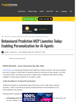 Behavioural Prediction MCP Launches Today: Enabling Personalization for AI-Agents