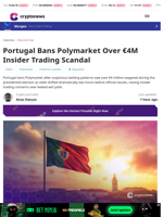 Portugal Bans Polymarket Over €4M Insider Trading Scandal