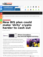 New BIS plan could make ‘dirty’ crypto harder to cash out - The Crypto News Wire