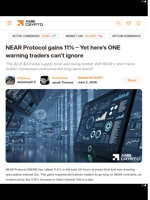 NEAR Protocol gains 11% - Yet here's ONE warning traders can't ignore - AMBCrypto