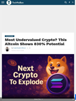 Most Undervalued Crypto? This Altcoin Shows 830% Potential - TechBullion