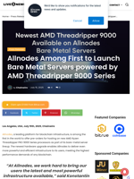 Allnodes Among First to Launch Bare Metal Servers powered by AMD Threadripper 9000 Series | Live Bitcoin News