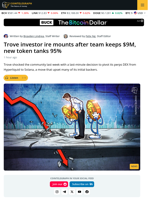 Trove Investors Furious After Team Keeps $9M and Token Tanks