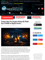 
Trump's New Pro-Crypto 'Acting AG' Holds Up to $485K in Digital Assets... | Cryptocurrency News Live | Breaking Crypto News - Realtime Prices, Analysis, Predictions...
