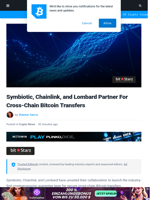 Symbiotic, Chainlink Join For Cross-Chain Bitcoin Security