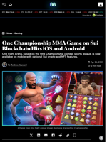 One Championship MMA Game on Sui Blockchain Hits iOS and Android - Decrypt