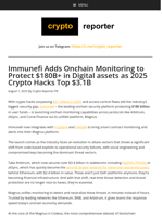 Immunefi Adds Onchain Monitoring to Protect $180B+ in Digital assets as 2025 Crypto Hacks Top $3.1B