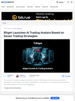 Bitget Launches 6 AI Trading Avatars with 7 Strategies