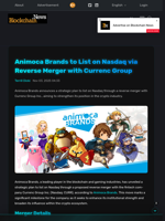 Animoca Brands to List on Nasdaq via Reverse Merger with Currenc Group - Blockchain.News