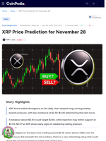 XRP Price Prediction for November 28