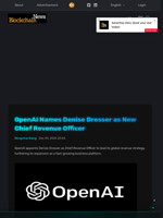 OpenAI Names Denise Dresser as New Chief Revenue Officer - Blockchain.News