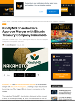 KindlyMD Shareholders Approve Merger With Bitcoin Treasury Company Nakamoto