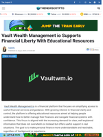 Vault Wealth Management io Supports Financial Liberty With Educational Resources