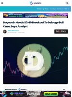 Dogecoin Needs $0.40 Breakout To Salvage Bull Case: Analyst