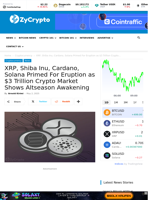 XRP, Shiba Inu, Cardano, Solana Primed For Eruption as $3 Trillion Crypto Market Shows Altseason Awakening ⋆ ZyCrypto
