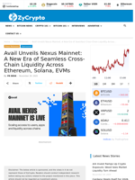Avail Unveils Nexus Mainnet: A New Era of Seamless Cross-Chain Liquidity Across Ethereum, Solana, EVMs