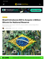 Brazil Introduces Bill to Acquire 1 Million Bitcoin for National Reserve - CoinCentral