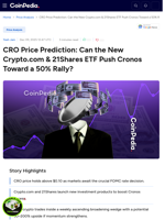 CRO Price Holds Steady Above $0.10 as Market Eyes Fed Decision