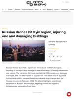 Russian drones hit Kyiv region, injuring one and damaging buildings