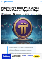 PI Token Gains 6 on Hype Around Upcoming Mainnet Upgrade