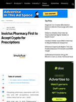 Invictus Pharmacy First to Accept Crypto for Prescriptions
