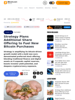 Strategy Plans Additional Share Offering to Fuel New Bitcoin Purchases – Featured Bitcoin News