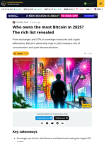 Bitcoin Rich List 2025: Who Owns the Most BTC This Year?