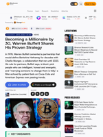 Becoming a Millionaire by 30, Warren Buffett Shares His Proven Strategy – Bitcoin News