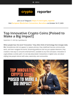 Top Innovative Crypto Coins [Poised to Make a Big Impact]