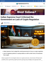 Indian Supreme Court Criticized the Government on Lack of Crypto Regulation