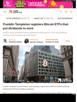 Franklin Templeton registers Bitcoin ETFs that put dividends to work - AMBCrypto