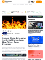 Solana Chain Extension Sonic SVM Introduces New Token Burn Program – News Bytes Bitcoin News