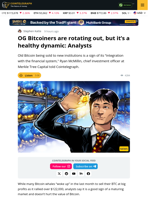 Bitcoin Whales Exit, Institutions Drive Market Maturity