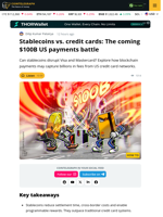 Stablecoins vs. Credit Cards: The Coming $100B US Payments Battle