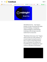 Crypto Investor Dan Tapiero Sees AI-Blockchain Crossover Fueling Next Big Wave