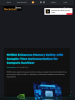 NVIDIA Enhances Memory Safety with Compile-Time Instrumentation for Compute Sanitizer - Blockchain.News