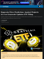Dogecoin Price Prediction: Analyst Projects $1.4 as Grayscale Updates ETF Filing