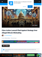 Class Action Lawsuit Filed Against Strategy Over Alleged Bitcoin Misleading | Bitcoinist.com